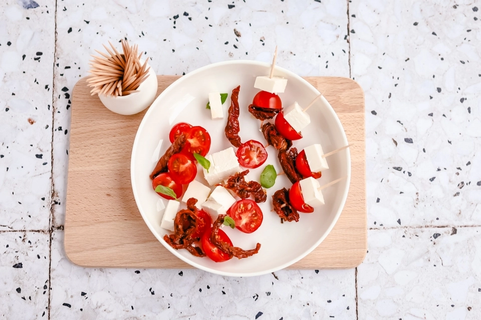 ‘Salade’ met tomaten & feta