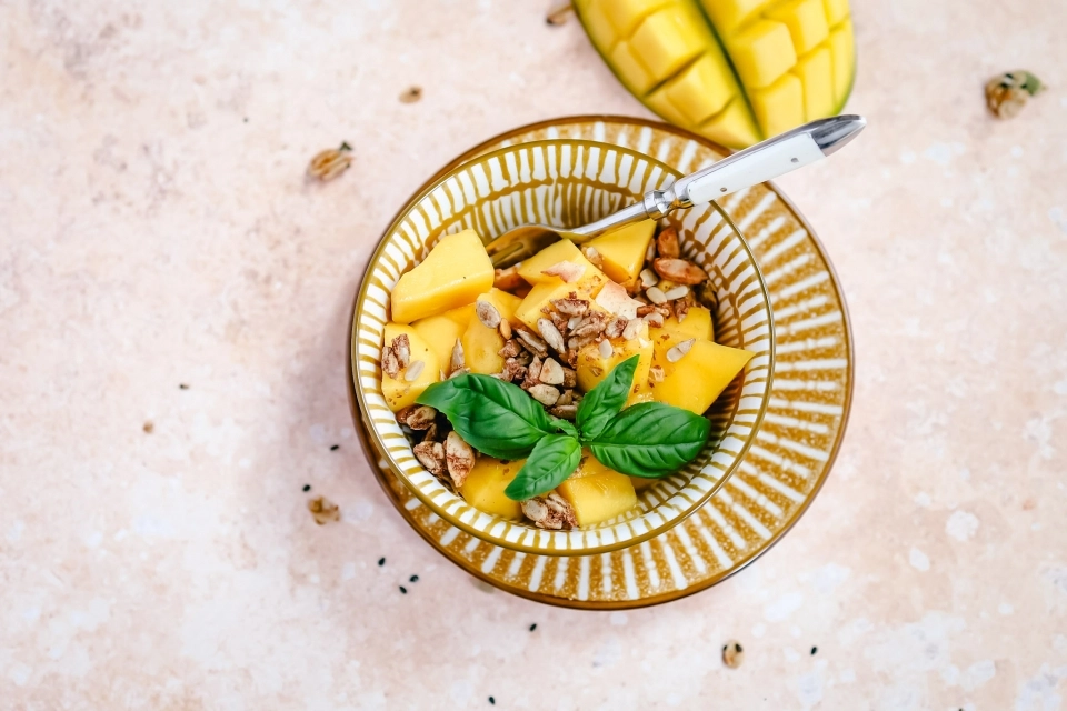 Mango met muesli