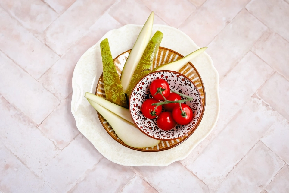 Peer & cherry tomaten