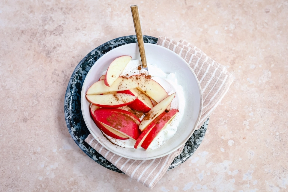 Kwark met appel & kaneel