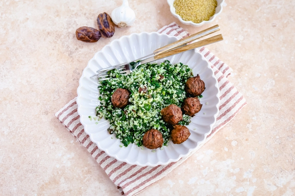 Boerenkool bulgur met falafel