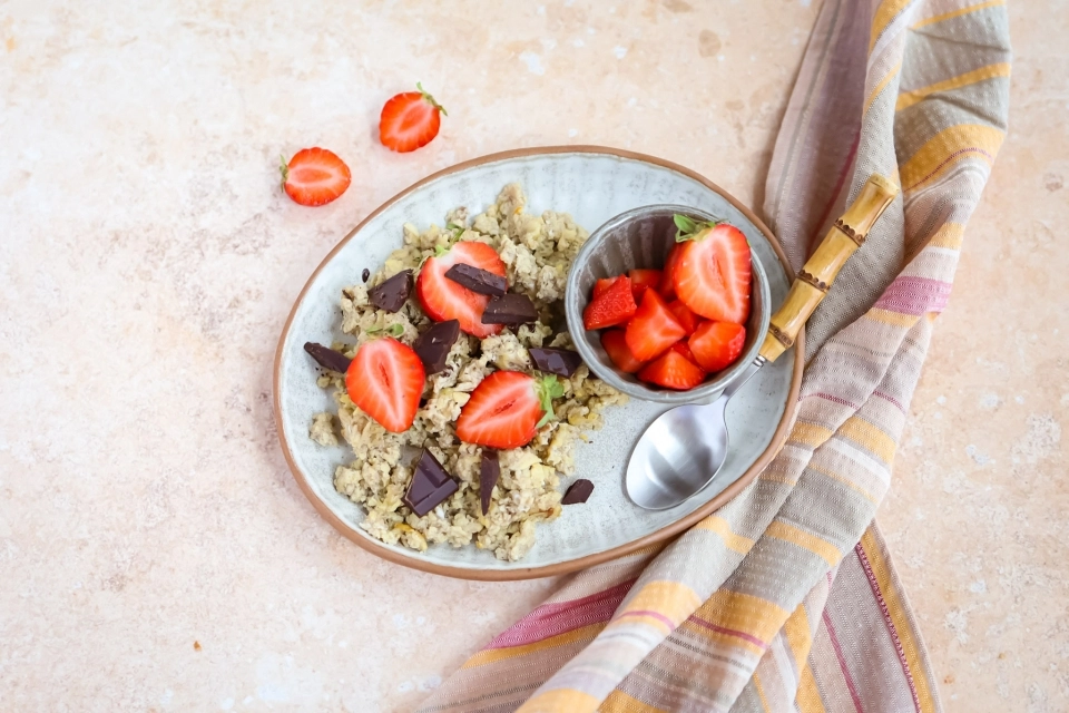 Zoete scrambled eggs