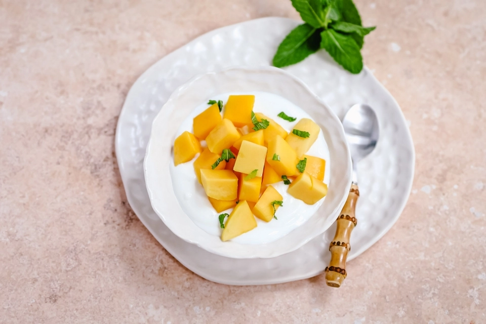 Yoghurt met mango