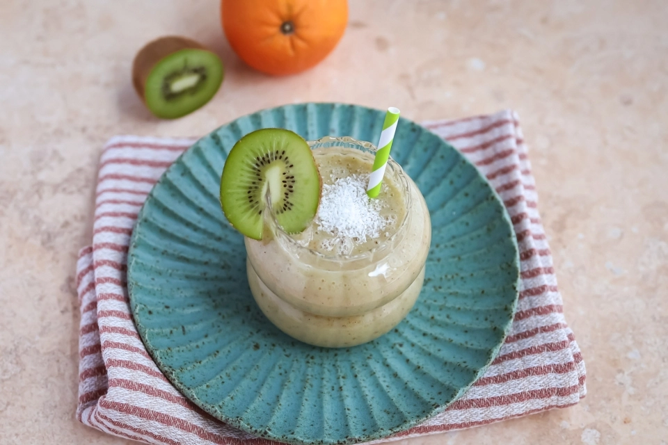 Fruitshake met peer & rozijnen