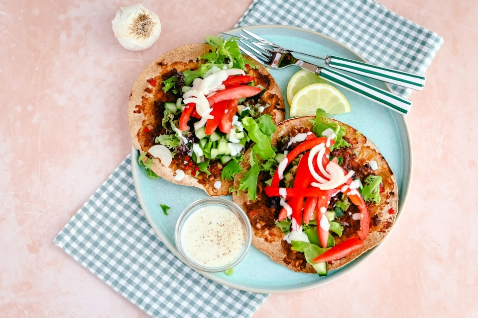 Turkse pizza wraps