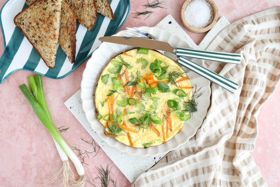 Stevige groente omelet