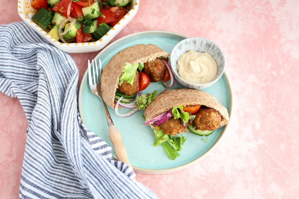 Pita met falafel